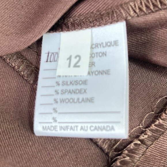 Terracotta Button-Up Brown Jacket Womens 12 Brown New Cropped Short - Picture 7 of 9